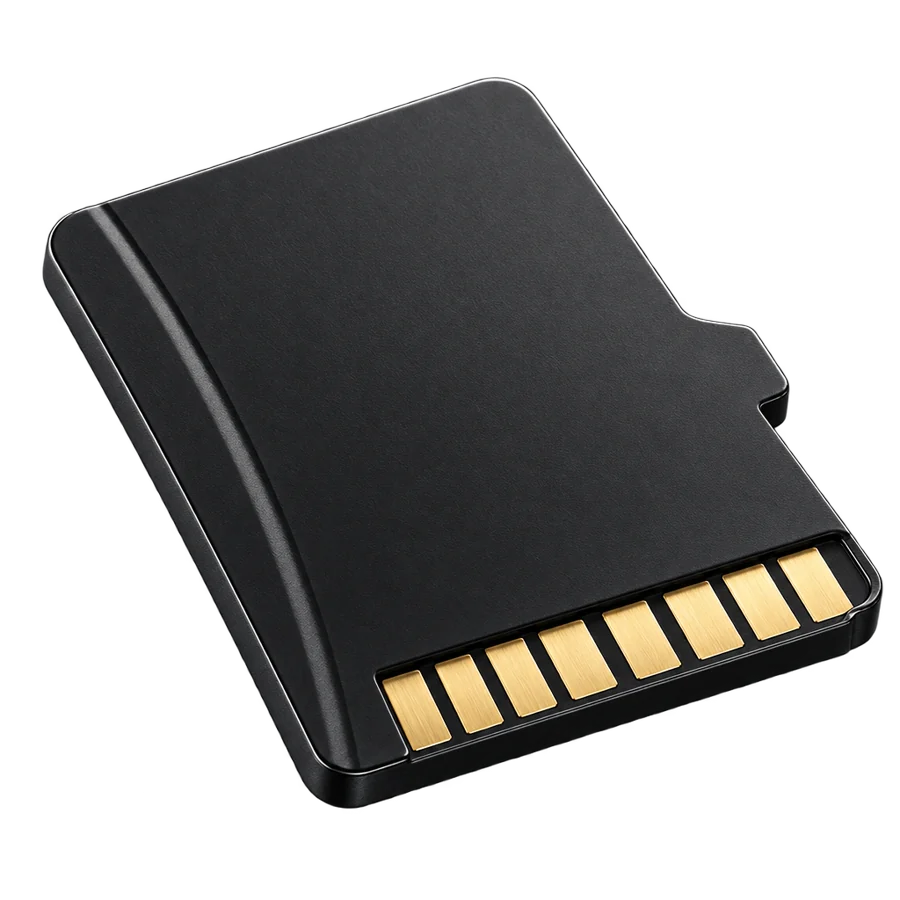 A microSD card